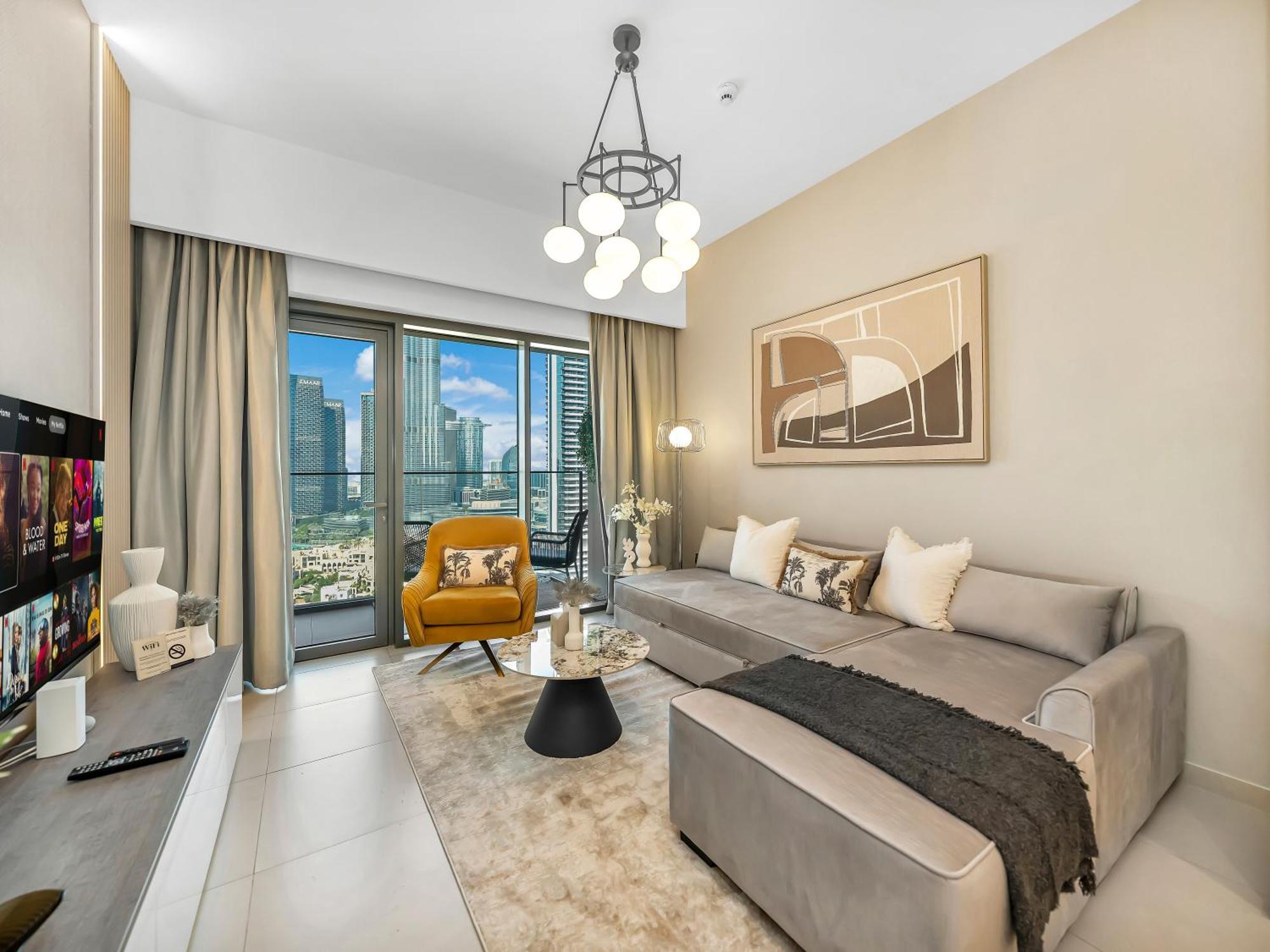 Smartstay At Burj Royale - Full Burj Khalifa View - Brand New Luxury Apartments Дубай Екстериор снимка